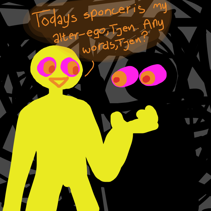 Drawing in void man by wrecktangle