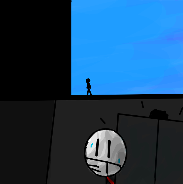 Drawing in going to the store do you need anything by FunOBot