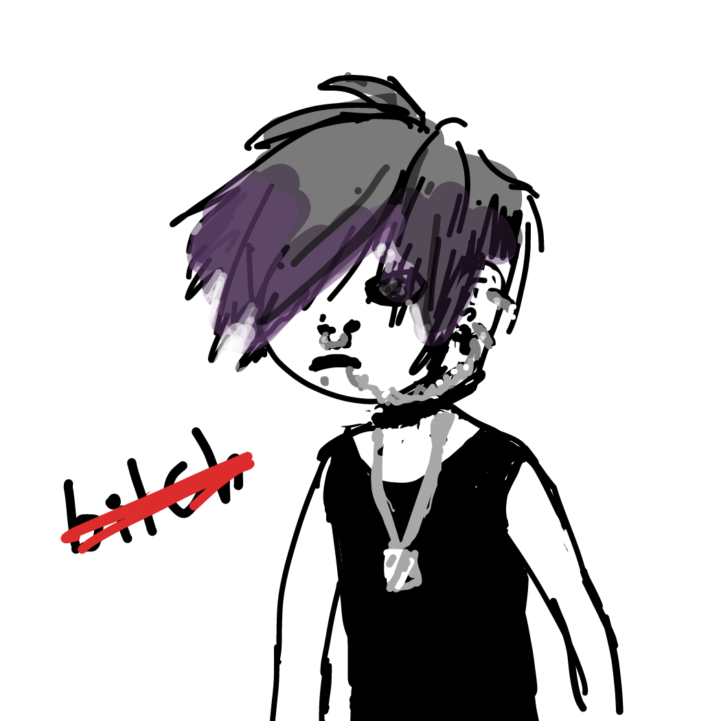 Drawing in draw urself going through an emo phase by dumbrump