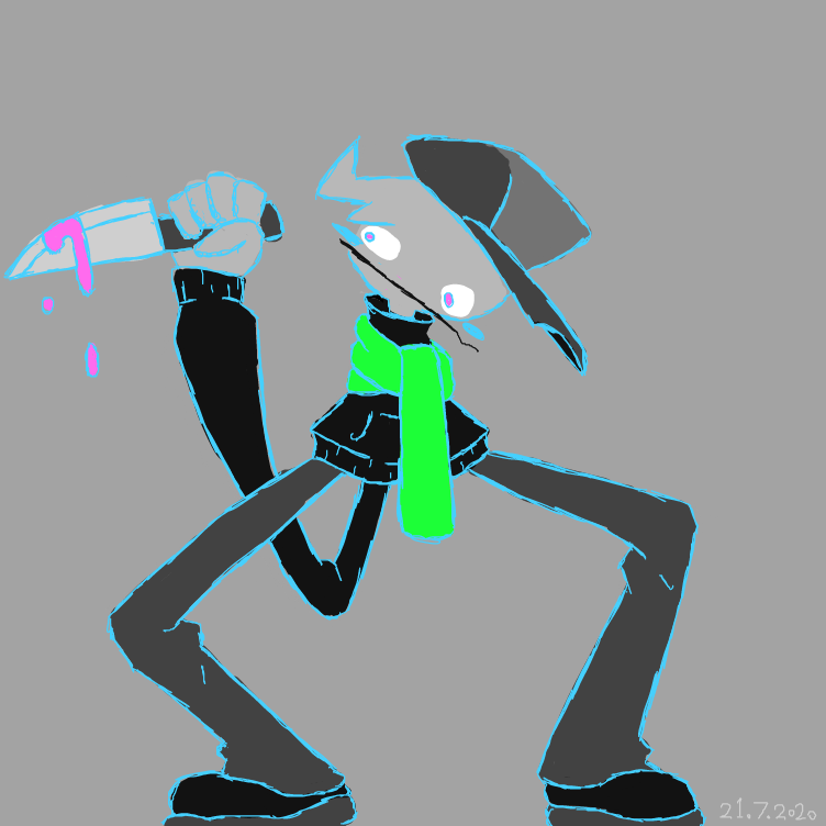 Drawing in Something somehow. by Jyke The Person