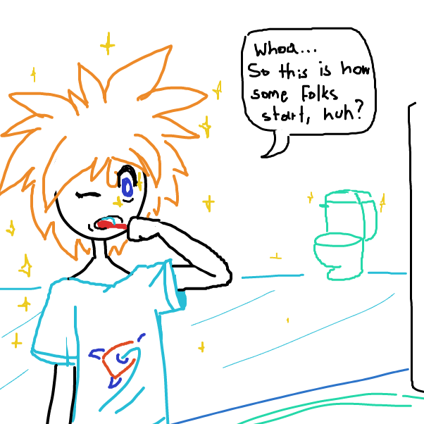 What other daily routine is there to do?  - Online Drawing Game Comic Strip Panel by Sluggishfella