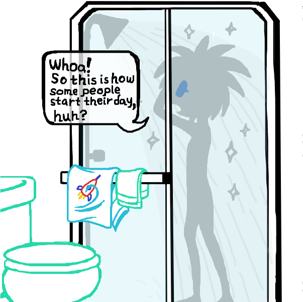 The sparkles are tangible apparently. - Online Drawing Game Comic Strip Panel by SeanTrunks