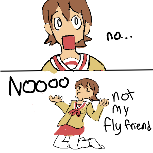 Drawing in Nichijou by Patsuko