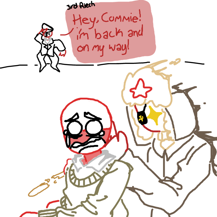 Drawing in COMMUNISM by wrecktangle