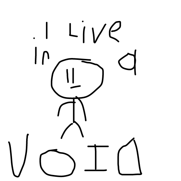 Drawing in Life in a void by kirbfan100