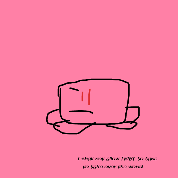 This is the second part. Triangle Kirby / Triby is enemies with Squirby / Square Kirby and ye - Online Drawing Game Comic Strip Panel by kirbfan100