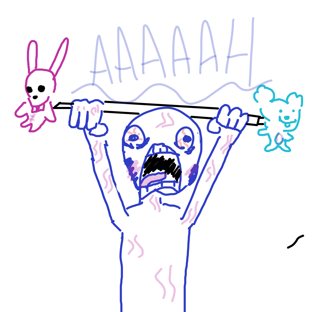 Drawing in Let’s get physical by EvanIsHere