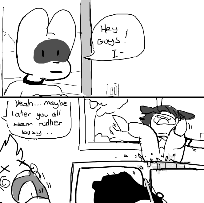  - Online Drawing Game Comic Strip Panel by Sluggishfella