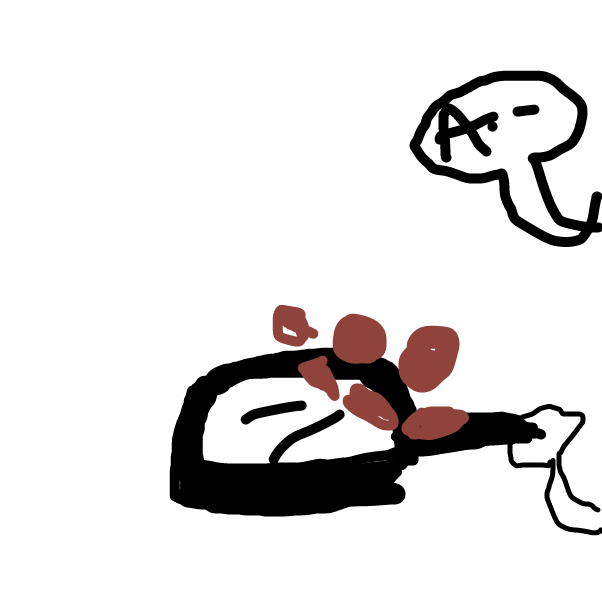 Meatballs jump on human - Online Drawing Game Comic Strip Panel by kirbfan100