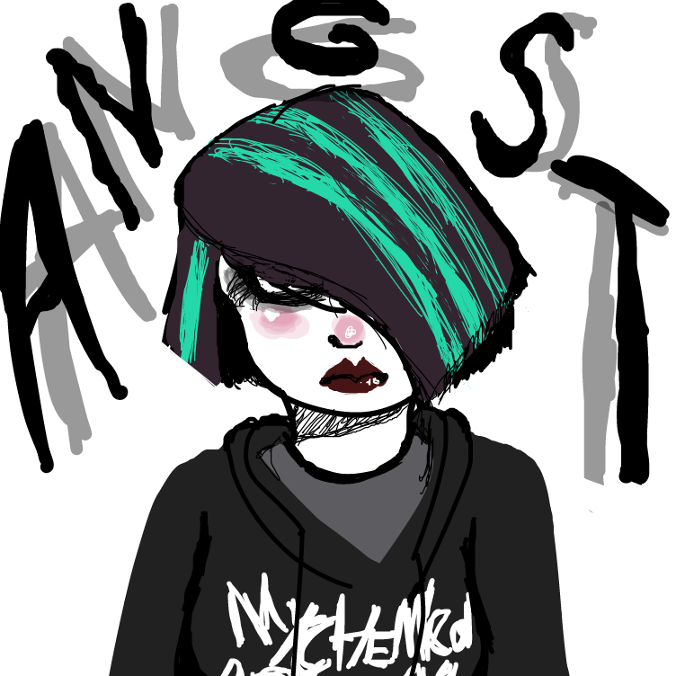Drawing in draw urself going through an emo phase by Baby_Hand_Feilds