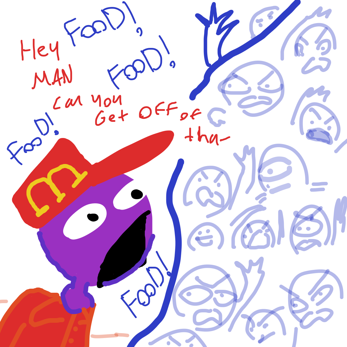 Swarm of Evans raid Mc - Online Drawing Game Comic Strip Panel by EvanIsHere