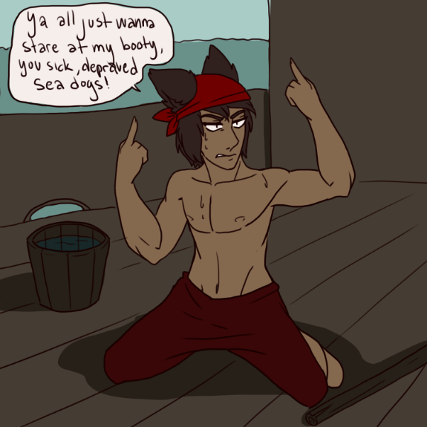 please ignore the nonexistent anatomy. - Online Drawing Game Comic Strip Panel by Nephtys