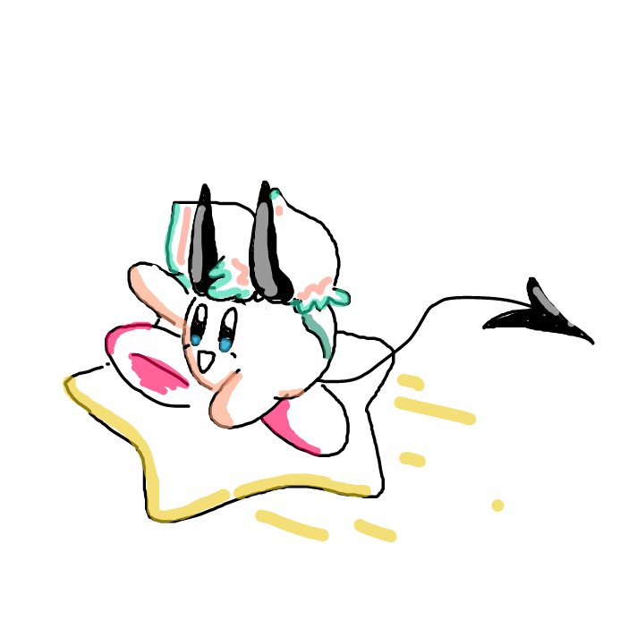 as if i'd miss a jam where i could draw Va as Kirby - Online Drawing Game Comic Strip Panel by wrecktangle