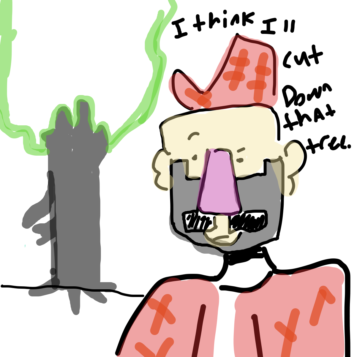 Drawing in Oh No by EvanIsHere