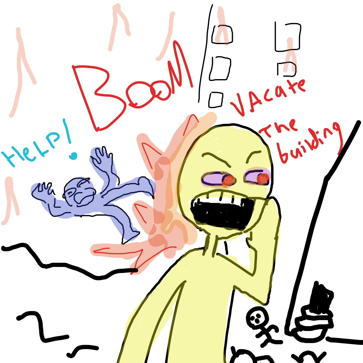 Drawing in Landing by EvanIsHere