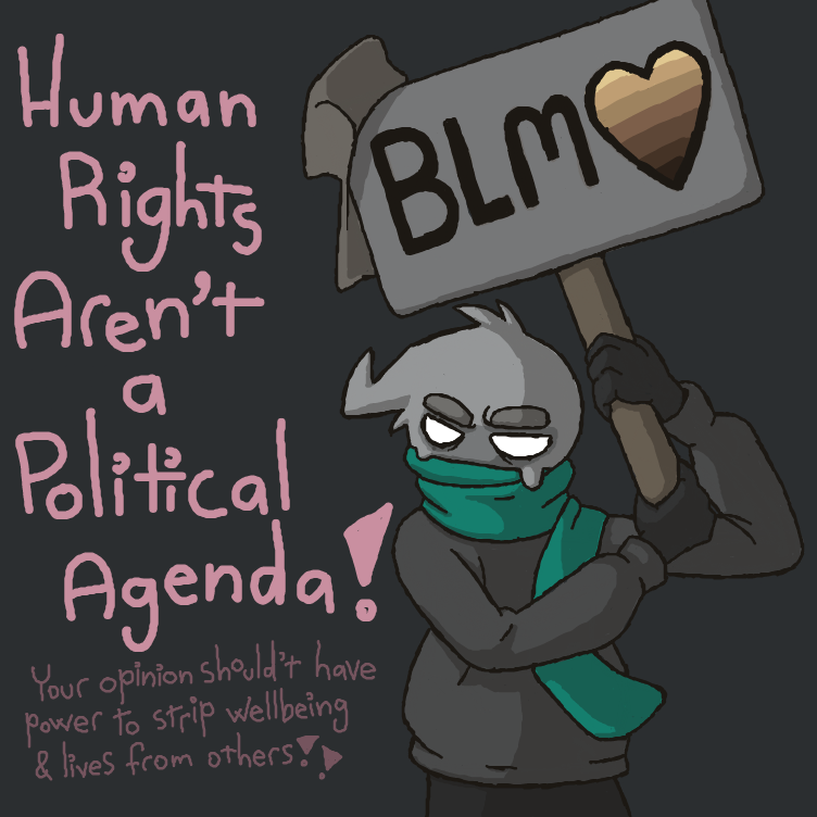 Drawing in Black Lives Matter by Jyke The Person