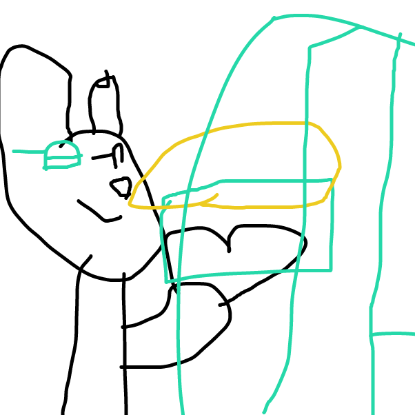 She puts the cake in the oven - Online Drawing Game Comic Strip Panel by HappySquid