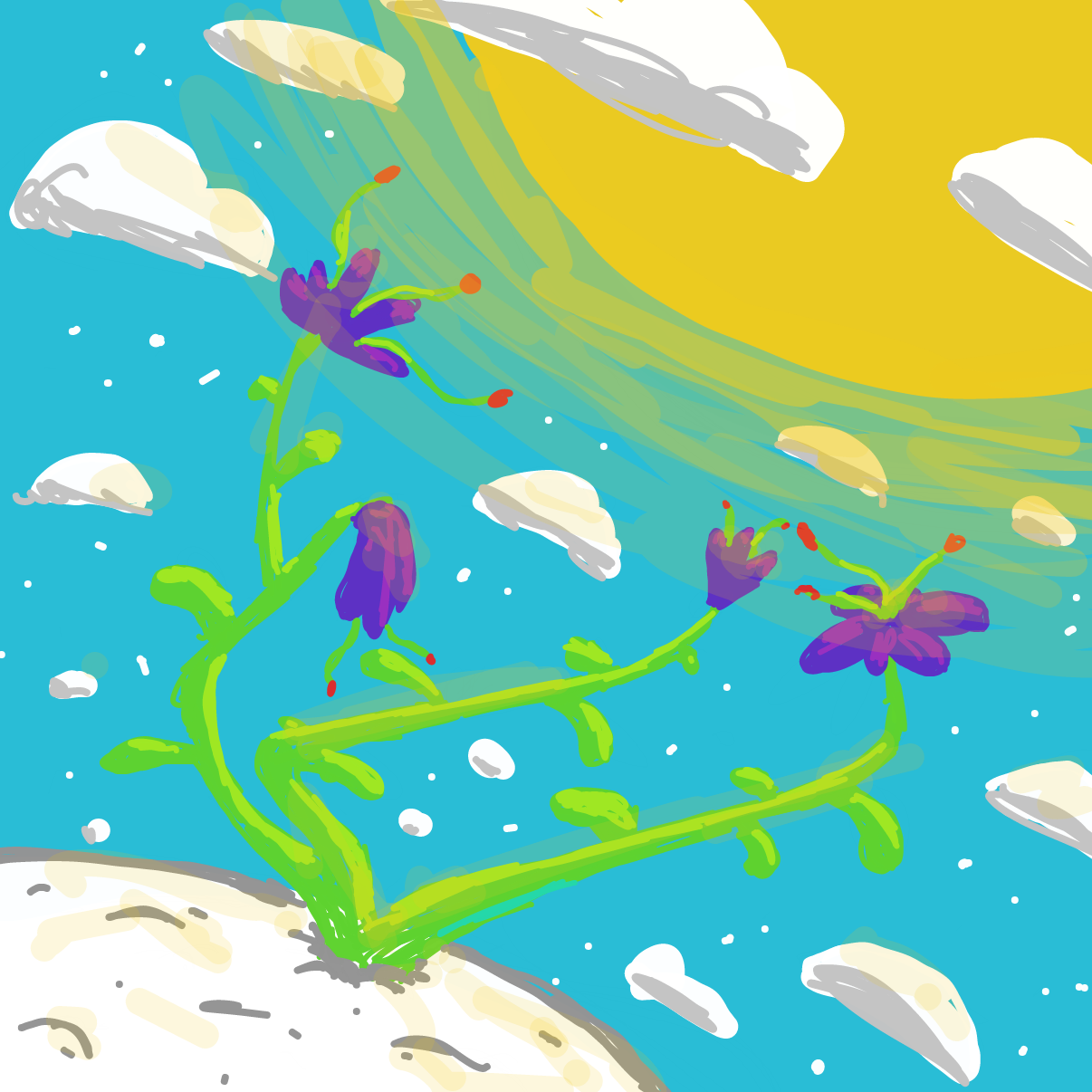 Drawing in Plant by Potato Man