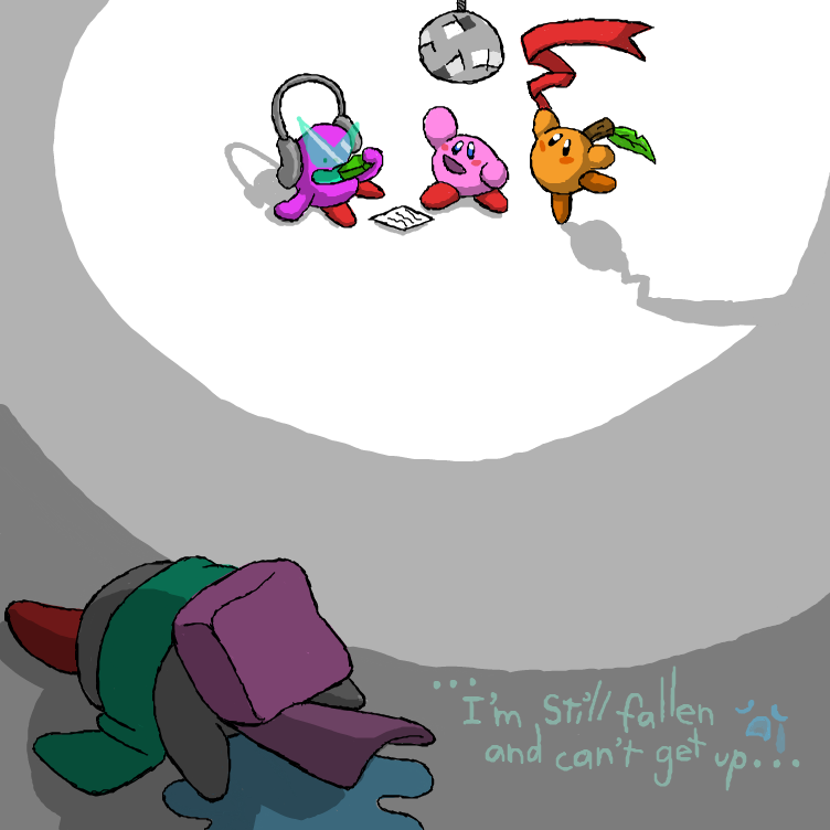 Drawing in Kirby Dance Party by Jyke The Person