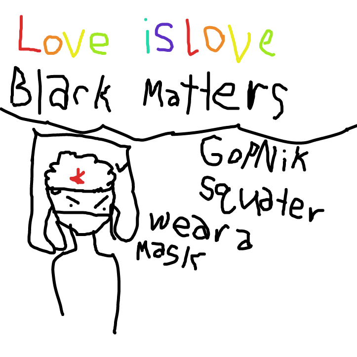 Drawing in Black Lives Matter by CHeu@2