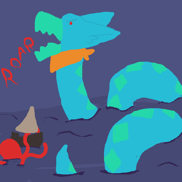 Drawing in Fighting the Robroken by Derren