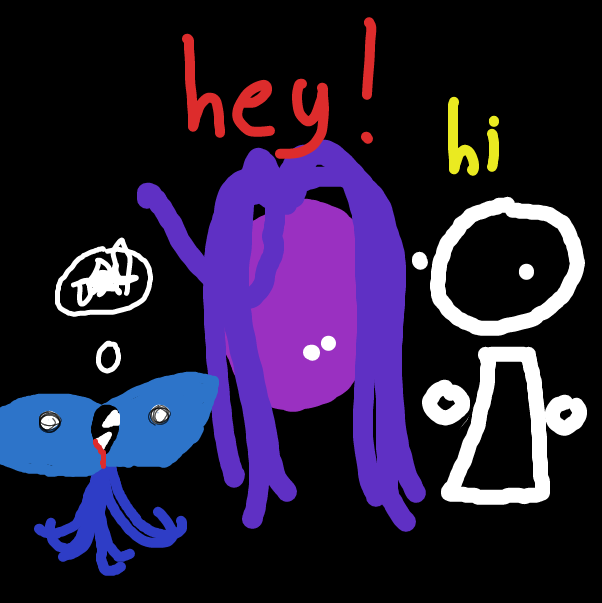 First panel in Babbysitting II. drawn in our free online drawing game