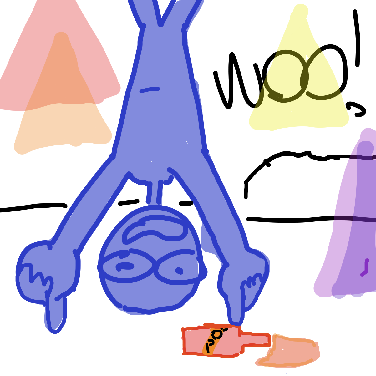 Drawing in I HIT 500 STARS ITS PARTY TIME LETS GO by EvanIsHere