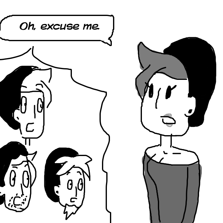 There’s a  - Online Drawing Game Comic Strip Panel by CherryFlavored