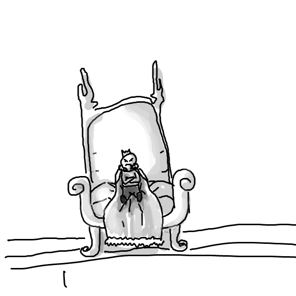 Drawing in smol king by Robro