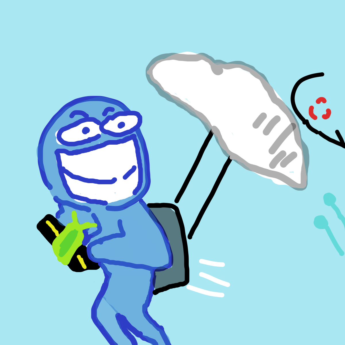 Drawing in Falling by EvanIsHere