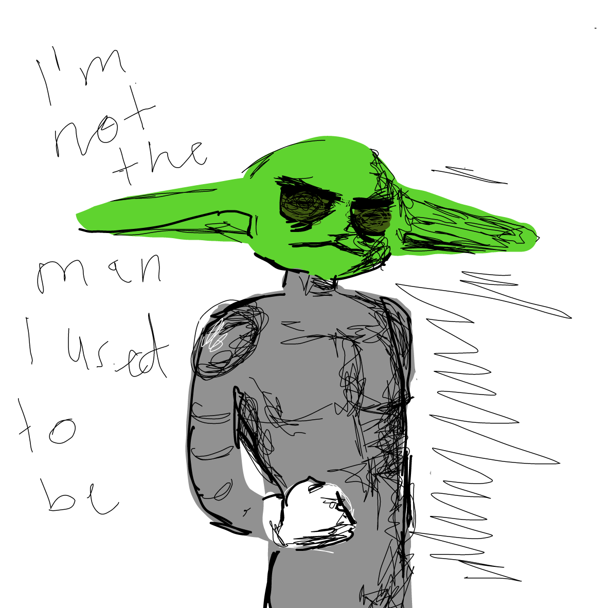 Drawing in you thought you could stop him by Lads