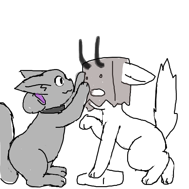 WreckTangle and Rednightlights - Online Drawing Game Comic Strip Panel by Derren