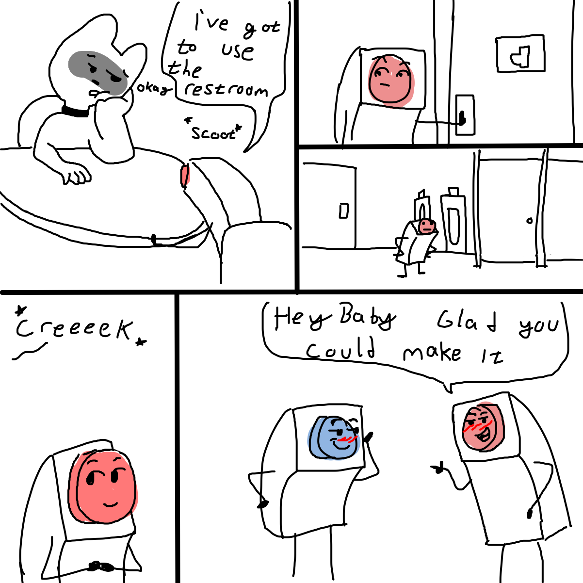 Scandalous! - Online Drawing Game Comic Strip Panel by CherryFlavored