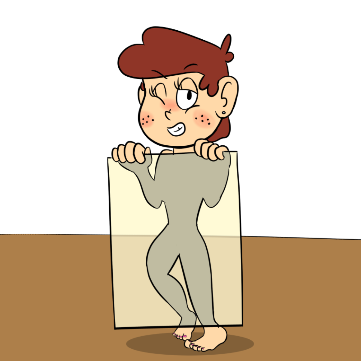 She's such a tease. - Online Drawing Game Comic Strip Panel by CherryFlavored