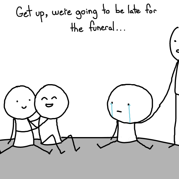 Drawing in God I feel so sad by Cake Emoji