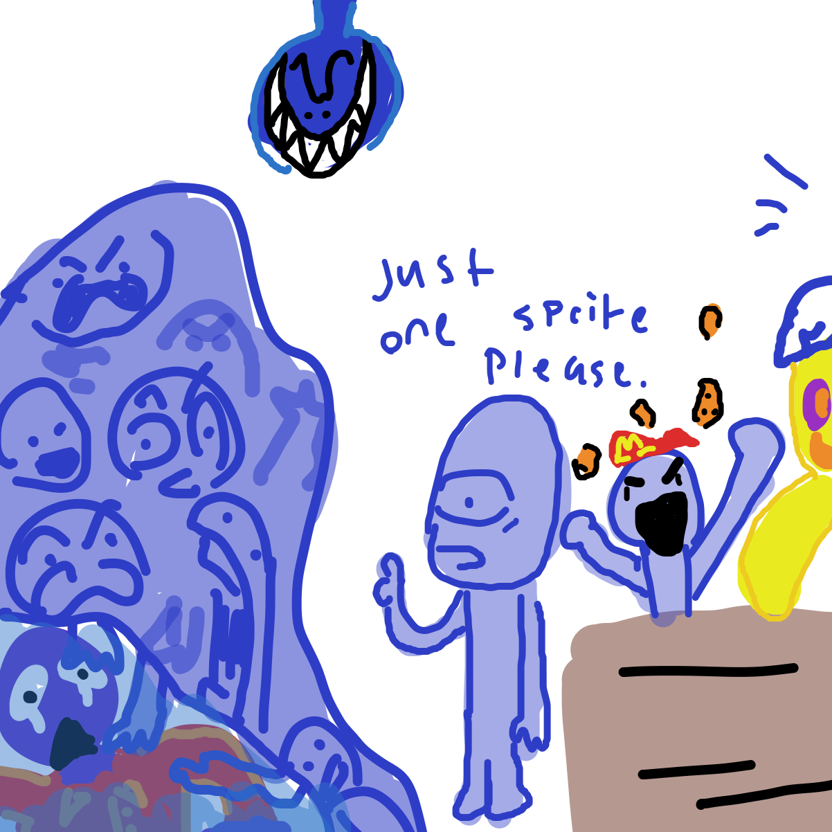 Drawing in The McDonald’s Attack by EvanIsHere