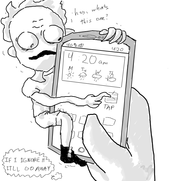 Drawing in Staring Kid by Robro