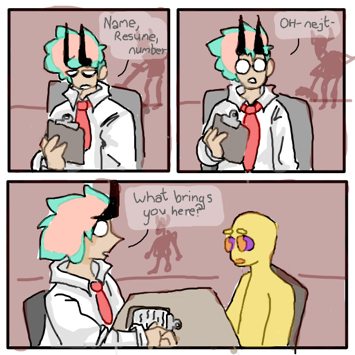  - Online Drawing Game Comic Strip Panel by wrecktangle