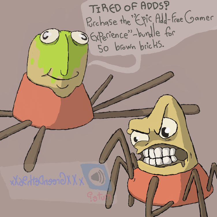 Drawing in Despacito spider got scammed by Jyke The Person