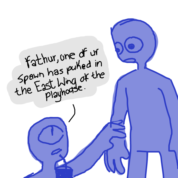  - Online Drawing Game Comic Strip Panel by wrecktangle