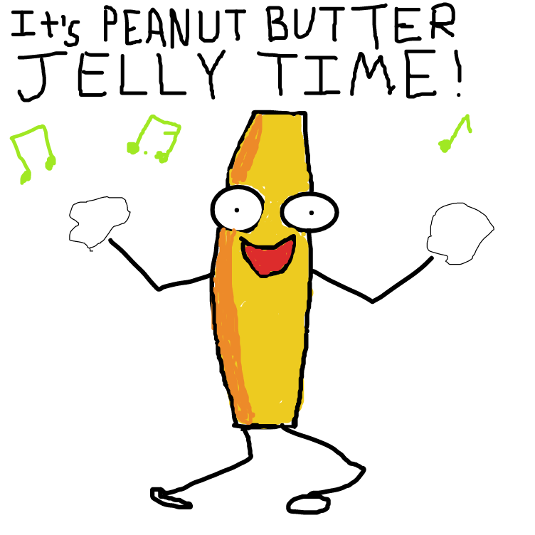 Time for a blast to the past! Go crazy, ya'll. (btw the orange part of the banana is just lazy shading) - Online Drawing Game Comic Strip Panel by Allors