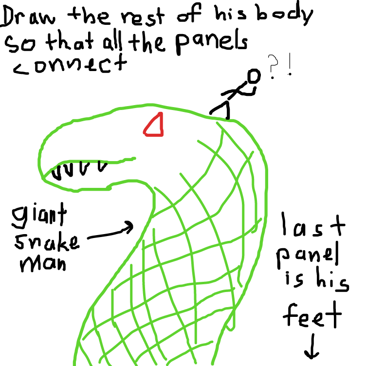 Liked webcomic Snake man