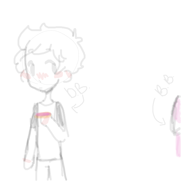 Donut Boi sees Biscuit Bro. for the first time :0 .... - Online Drawing Game Comic Strip Panel by rockinashy