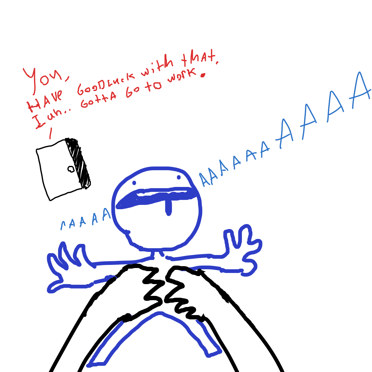 Drawing in little bundle of joy by EvanIsHere