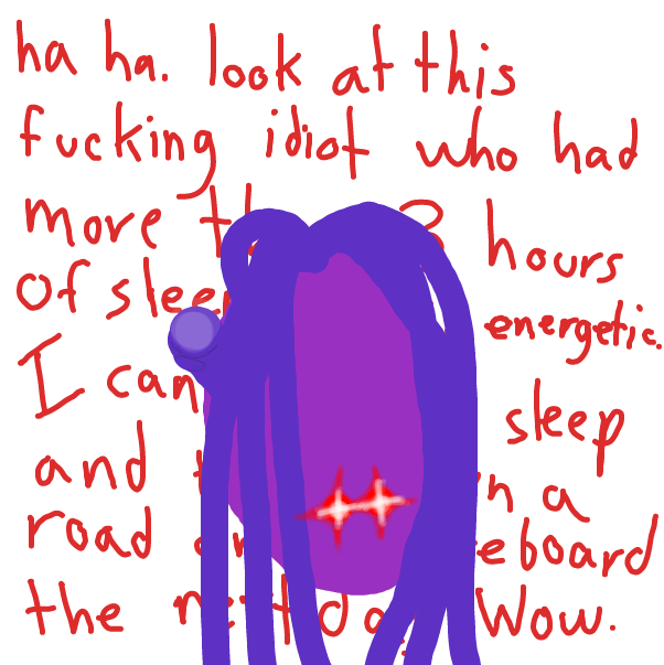 Drawing in Only sleep-deprived people are allowed to read thi by ItzAki