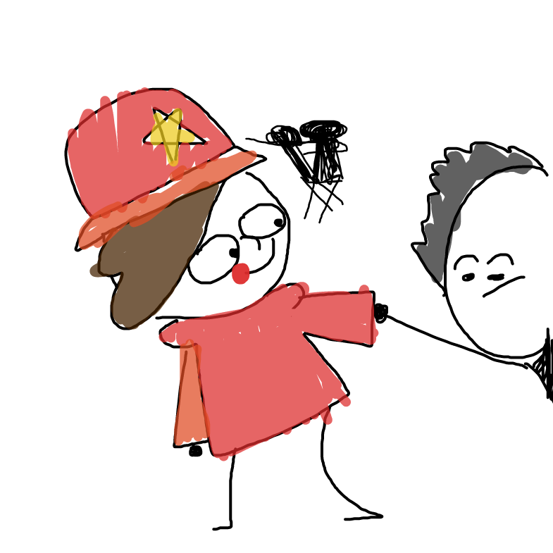 Come up here! - Online Drawing Game Comic Strip Panel by thePlopper