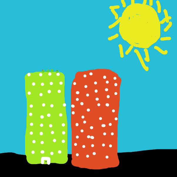 the ninja turtles are wondering should they jump to the next building - Online Drawing Game Comic Strip Panel by Cory