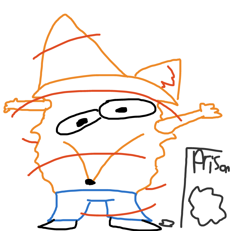 He broke out - Online Drawing Game Comic Strip Panel by thePlopper