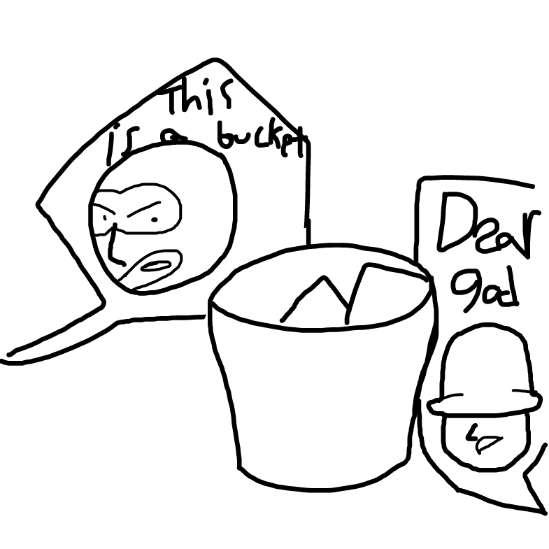 Spy "this is a bucket" Soldier "dear God" - Online Drawing Game Comic Strip Panel by thePlopper