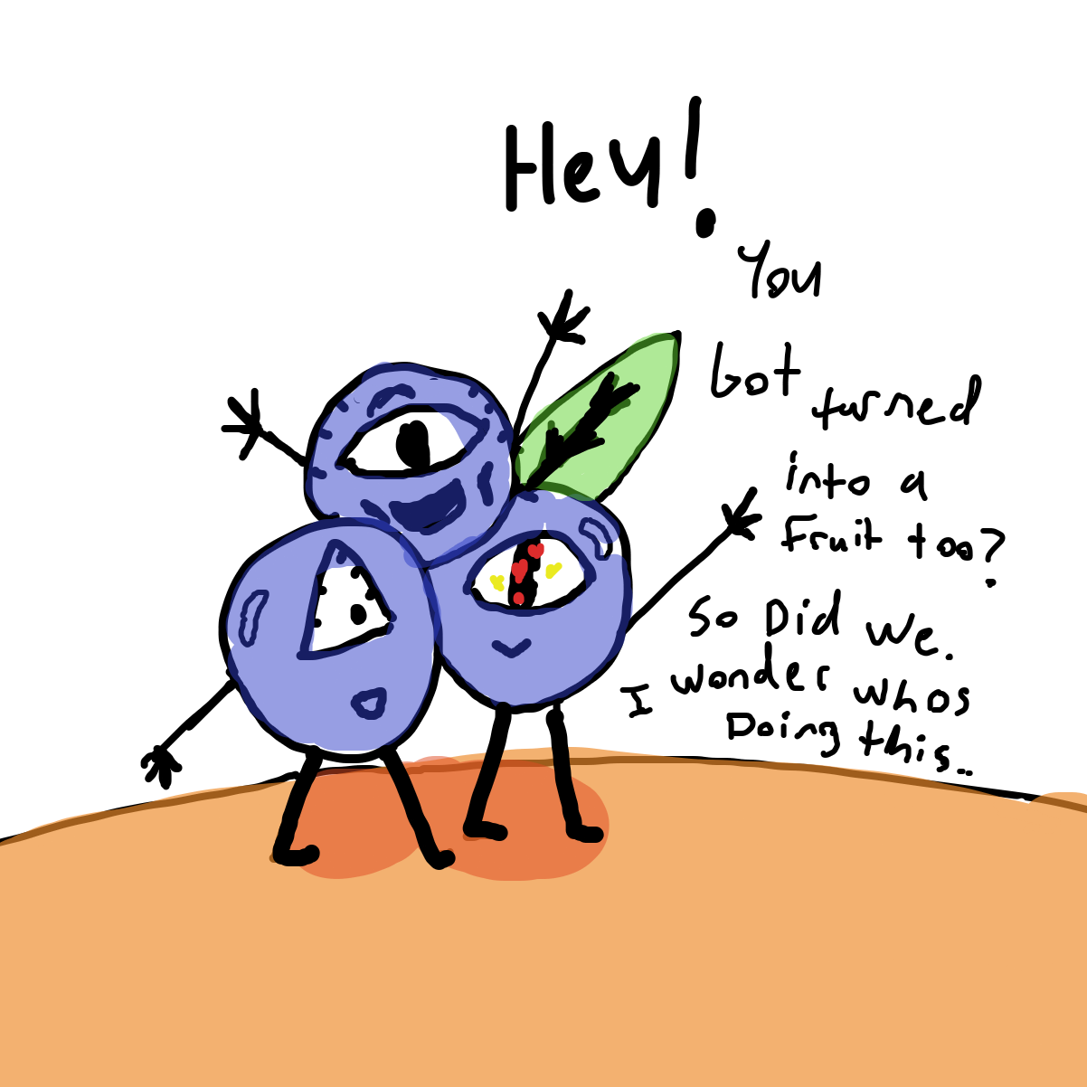 Drawing in Fruit by EvanIsHere